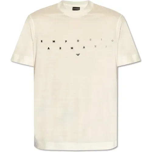 T-Shirt mit Logo , Herren, Größe: XL - Emporio Armani - Modalova