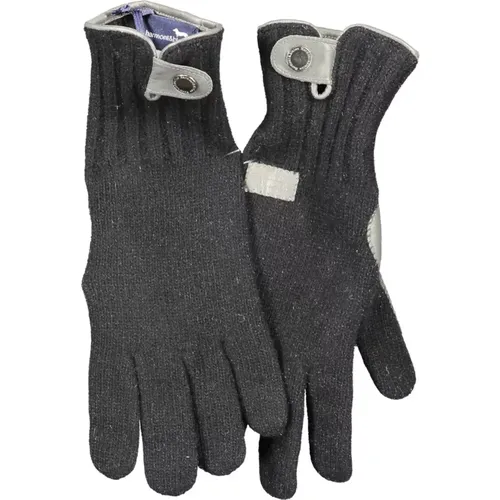 Mens Gloves Button Logo Contrast , male, Sizes: L, M, XL - Harmont & Blaine - Modalova