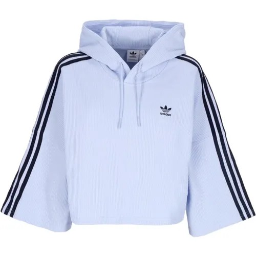 Blau Dawn Cropped Hoodie Leichter Sweatshirt - Adidas - Modalova