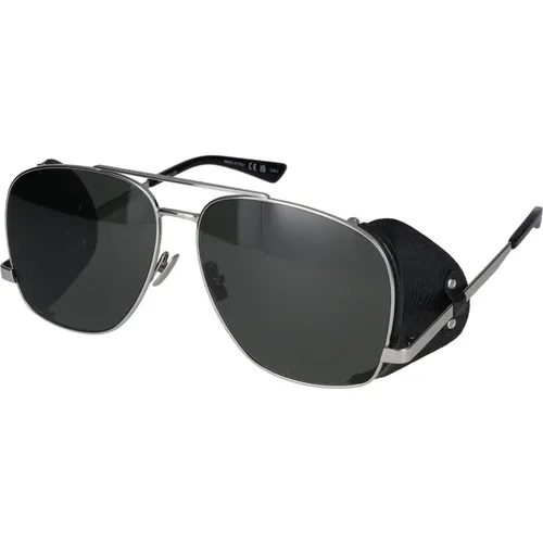 Leder Spoiler Sonnenbrille SL 653 , Herren, Größe: 59 MM - Saint Laurent - Modalova