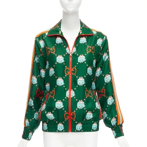 Pre-owned Silk outerwear , female, Sizes: XS - Gucci Vintage - Modalova