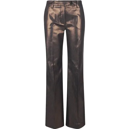 Cotton Elastane Trousers Made in Albania , female, Sizes: 2XS, XS, M, S - True Royal - Modalova