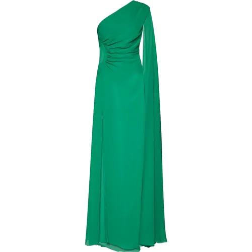 Forest One-Shoulder Party Dress , female, Sizes: L - Blanca Vita - Modalova
