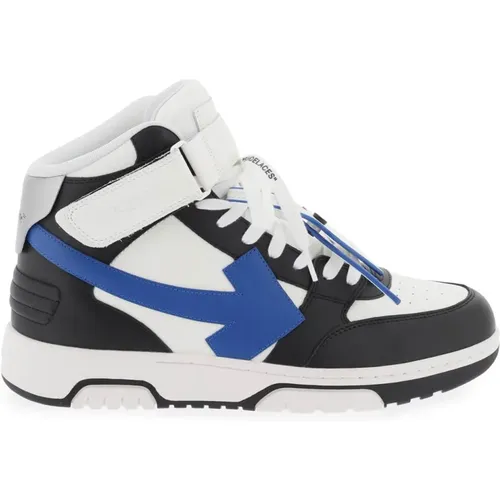 Two-Tone Leather High Top Sneakers , male, Sizes: 6 UK, 7 UK, 9 UK, 10 UK, 11 UK, 8 UK - Off White - Modalova