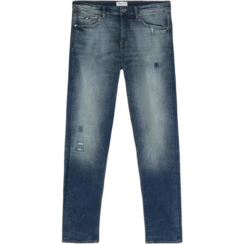 Slim Fit Mid Destroy Jeans , Herren, Größe: W30 - GAS - Modalova