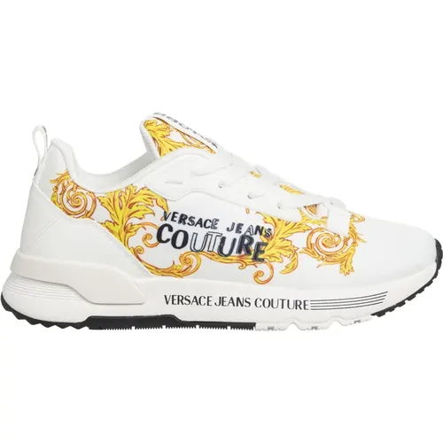 Dynamic Watercolour Couture Sneakers , female, Sizes: 3 UK, 4 UK, 5 UK - Versace Jeans Couture - Modalova