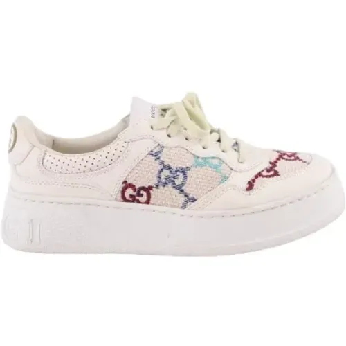 Pre-owned Leather sneakers , female, Sizes: 4 UK - Gucci Vintage - Modalova