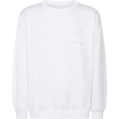 Bastien Oversized Weißes Baumwoll-Sweatshirt , Herren, Größe: M - Philippe Model - Modalova