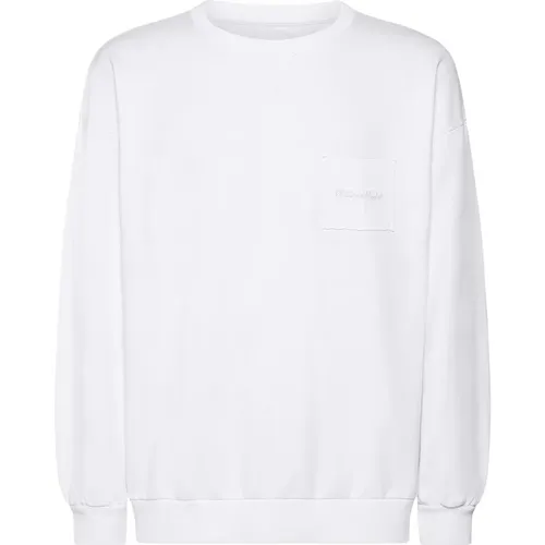 Bastien Oversized Weißes Baumwoll-Sweatshirt , Herren, Größe: S - Philippe Model - Modalova