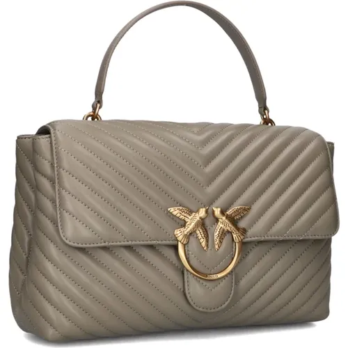 Elegante Lady Puff Handtasche Taupe , Damen, Größe: ONE Size - pinko - Modalova