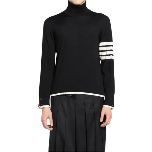 Merino Wool Turtleneck Pullover , male, Sizes: 2XL, L, XL - Thom Browne - Modalova