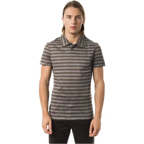 Gestreiftes Print Kurzarm Polo Shirt , Herren, Größe: L - Byblos - Modalova