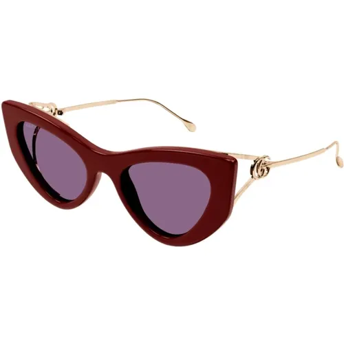 Sunglasses , female, Sizes: ONE SIZE, 52 MM - Gucci - Modalova