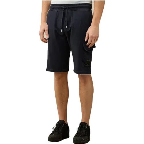 Leichte Fleece-Cargoshorts , Herren, Größe: L - C.P. Company - Modalova