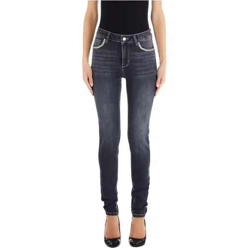 Divine Jewel High Waist Jeans , female, Sizes: W33 - Liu Jo - Modalova
