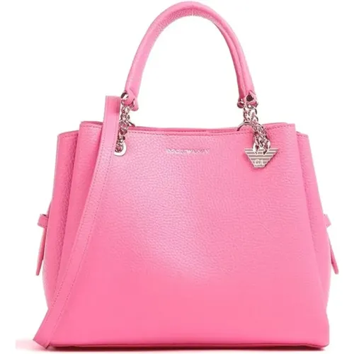 Rosa Shoppingtasche mit Verstellbarem Riemen - Emporio Armani - Modalova