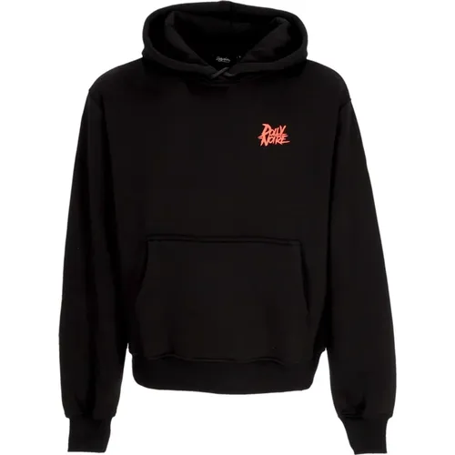 Schwarzer Hoodie mit Fronttasche , Herren, Größe: XL - Dolly Noire - Modalova