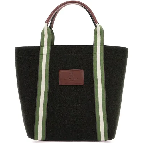 Stylish Wool Felt Tote Bag , female, Sizes: ONE SIZE - Anya Hindmarch - Modalova