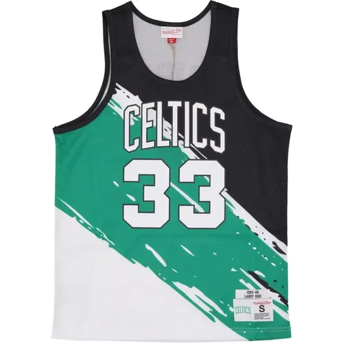 Larry Bird Basketball Tank Top , Herren, Größe: L - Mitchell & Ness - Modalova