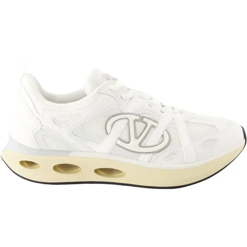 Leather Sneakers Easyjog Collection , male, Sizes: 8 1/2 UK, 11 1/2 UK, 6 UK, 8 UK, 5 UK, 7 1/2 UK, 9 UK, 9 1/2 UK, 11 UK, 10 UK, 6 1/2 UK, 7 UK - Valentino Garavani - Modalova