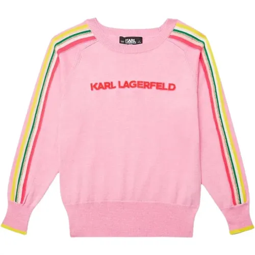 Pullover mit erhabenem Logo - Karl Lagerfeld - Modalova