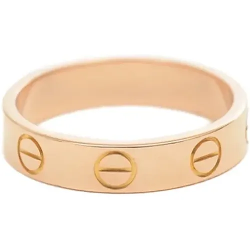 Pre-owned Rose Gold rings , female, Sizes: ONE SIZE - Cartier Vintage - Modalova