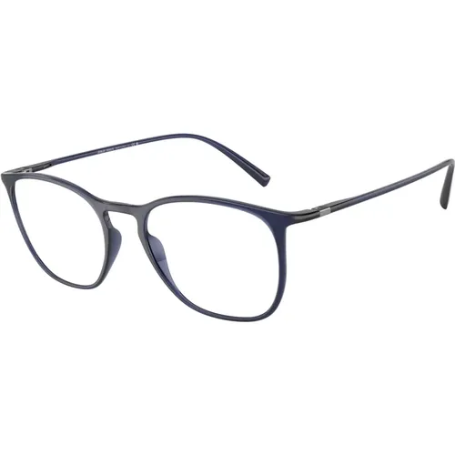 Stilvolle Brille Ar7202 in Blau , unisex, Größe: 53 MM - Giorgio Armani - Modalova