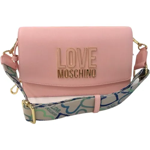 Herzdruck Crossbody Tasche - Love Moschino - Modalova