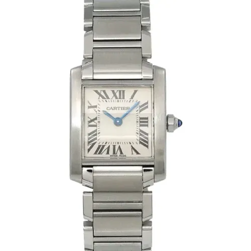 Pre-owned Stainless Steel watches , female, Sizes: ONE SIZE - Cartier Vintage - Modalova