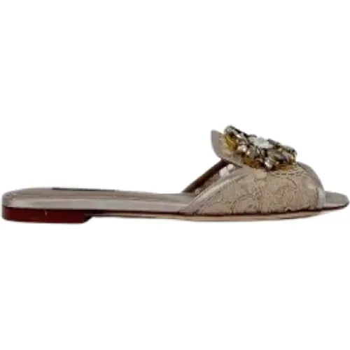 Pre-owned Stoff sandals - Dolce & Gabbana Pre-owned - Modalova