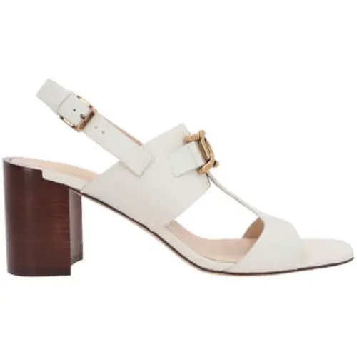 Elfenbein Leder Kettensandalen - TOD'S - Modalova