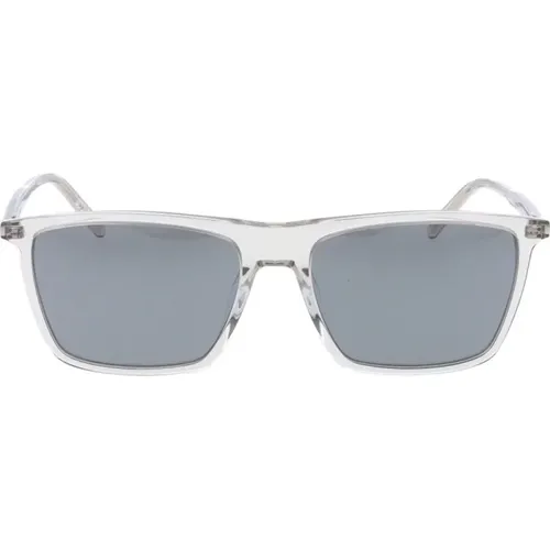 Iconic Sunglasses with Uniform Lenses , male, Sizes: 56 MM - Saint Laurent - Modalova