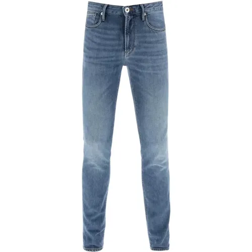Slim-fit 5 Pocket Jeans , male, Sizes: W36 L34 - Emporio Armani - Modalova