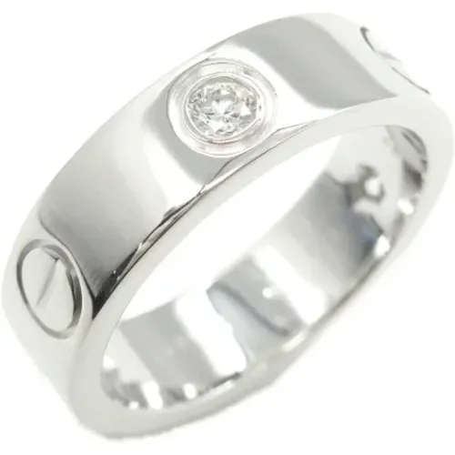 Pre-owned White Gold rings , female, Sizes: ONE SIZE - Cartier Vintage - Modalova