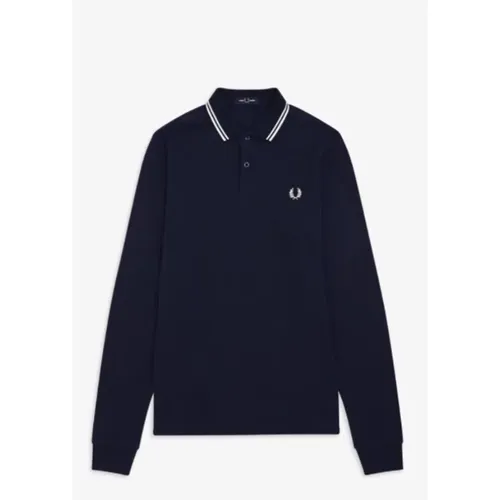 Contemporary Long Sleeve Polo Shirt , male, Sizes: S - Fred Perry - Modalova