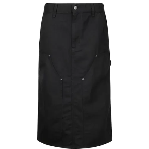 Canvas Midi Skirt with Knee Reinforcements , female, Sizes: S - Carhartt WIP - Modalova