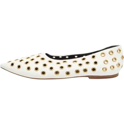 Pre-owned Leather flats , female, Sizes: 6 1/2 UK - Celine Vintage - Modalova