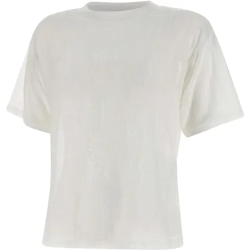 Weißes T-Shirt mit Tapered-Effekt , Damen, Größe: M - IRO - Modalova