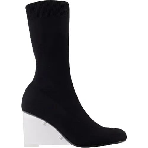 Leather Slip-On Boots , female, Sizes: 4 1/2 UK - alexander mcqueen - Modalova