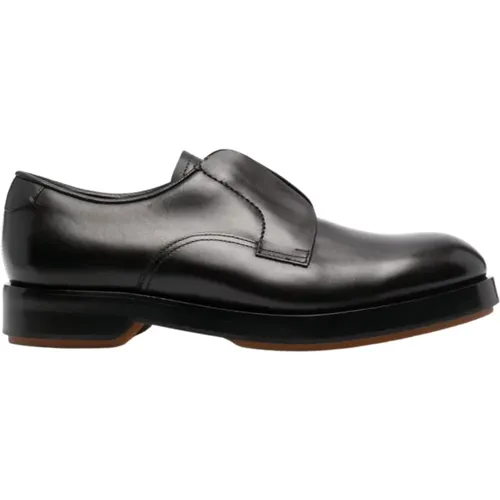 Laceless leather derby shoes , male, Sizes: 10 UK, 7 1/2 UK, 9 UK, 8 1/2 UK, 7 UK - Ermenegildo Zegna - Modalova