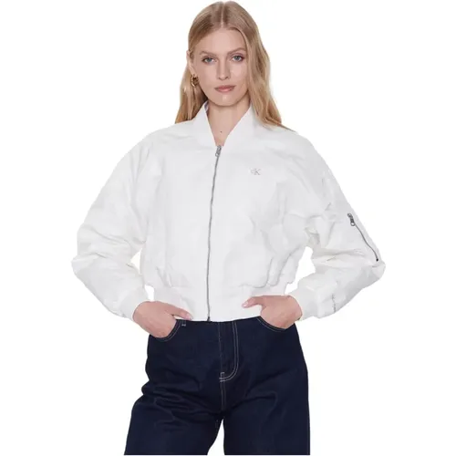 Leichte Jacke , Damen, Größe: M - Calvin Klein Jeans - Modalova