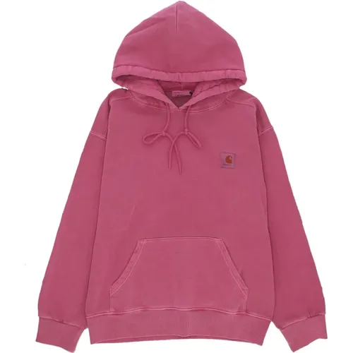 Lightweight Hooded Sweatshirt Magenta , male, Sizes: L - Carhartt WIP - Modalova