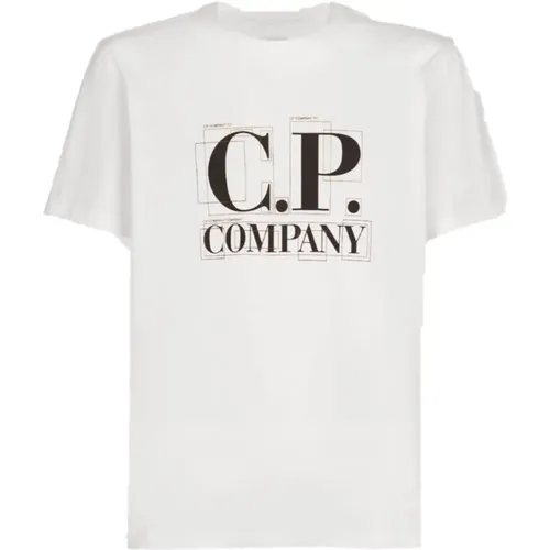 Large Graphic Logo T-shirt , male, Sizes: L, XL - C.P. Company - Modalova