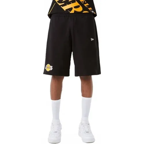 Schweiß Shorts Lakers NBA Team Logo , Herren, Größe: M - new era - Modalova