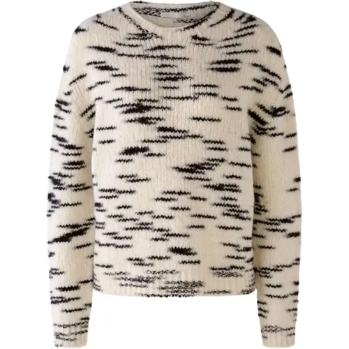 Lässiger zweifarbiger Pullover , Damen, Größe: L - Oui - Modalova