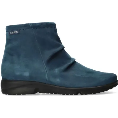 Bequemer Knöchelstiefel - Blau , Damen, Größe: 42 1/2 EU - mephisto - Modalova