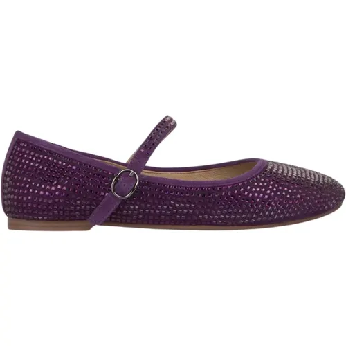 Glitter Ballerina Flat Shoes , female, Sizes: 4 UK, 9 UK, 5 UK - Alma en Pena - Modalova