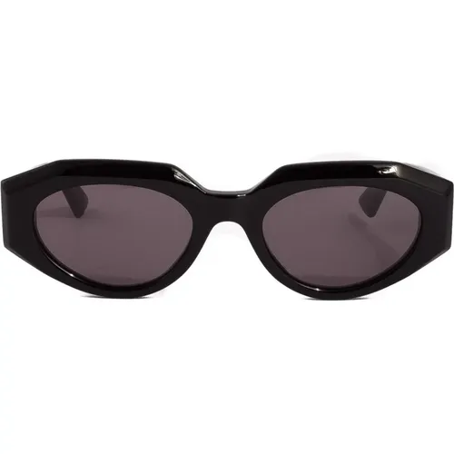 Oval Sunglasses with Bold Volumes - , female, Sizes: ONE SIZE - Bottega Veneta - Modalova