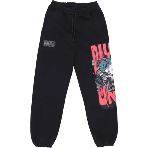 Skull Party Sweatpants Fleece Tracksuit , male, Sizes: M, S, XL, L - Dolly Noire - Modalova