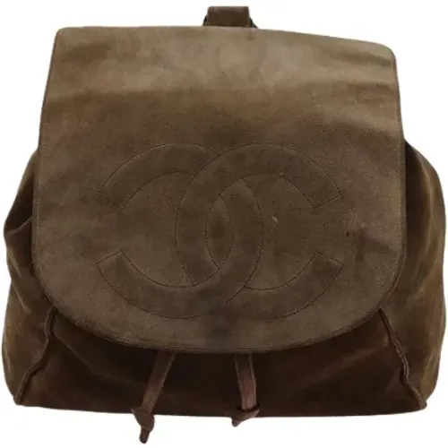 Pre-owned Suede backpacks , female, Sizes: ONE SIZE - Chanel Vintage - Modalova